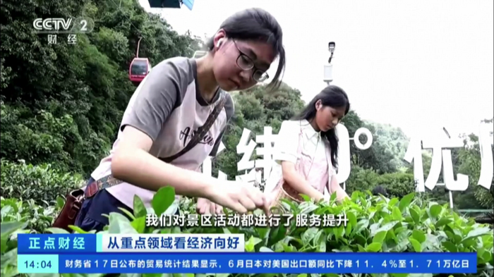 CCTV2《正點(diǎn)財(cái)經(jīng)》聚焦名山：金融活水潤茶鄉(xiāng)，暑期文旅煥新機(jī)！