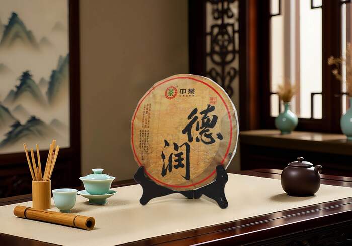 新品上市 中茶德潤 普洱茶（熟茶）緊壓茶