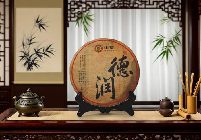 新品上市 中茶德潤 普洱茶（熟茶）緊壓茶