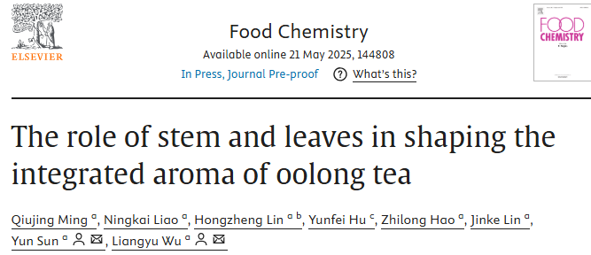 烏龍茶為什么要帶茶梗？科學(xué)揭示茶梗里的香氣密碼