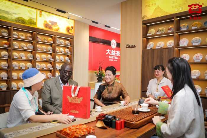 全球南方論壇多國嘉賓走進(jìn)大益店，共品茶香里的民族韻味