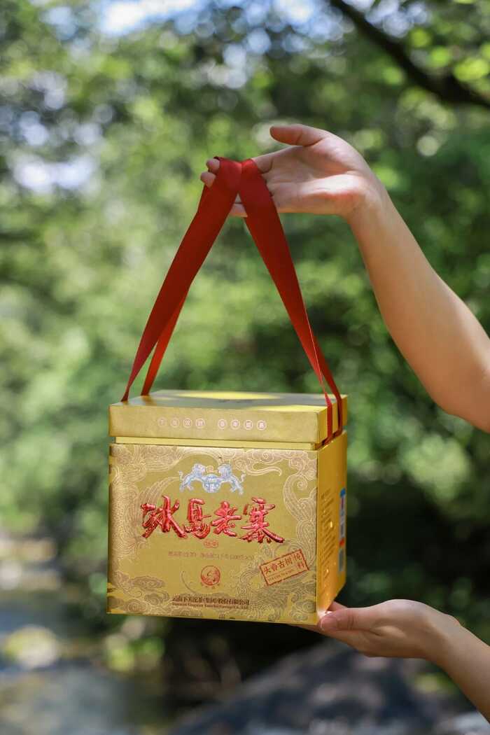 下關(guān)冰島老寨餅茶  藏在 “雙獅” 里的冰島老寨古樹茶香